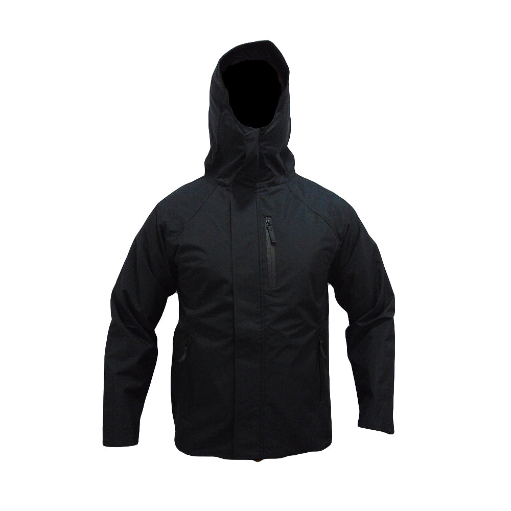 Chaqueta y pantalón impermeable para hombre M, Negro 