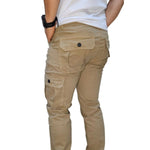 3005 - PANTALÓN DRIL CARGO BOTA RESORTE HOMBRE